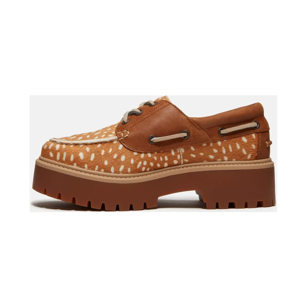 Timberland – Stone Street Boat Shoe mit Plateausohle Women in Brown/Beige, Women, Brown (TB:0A2GVF:ANR:055)