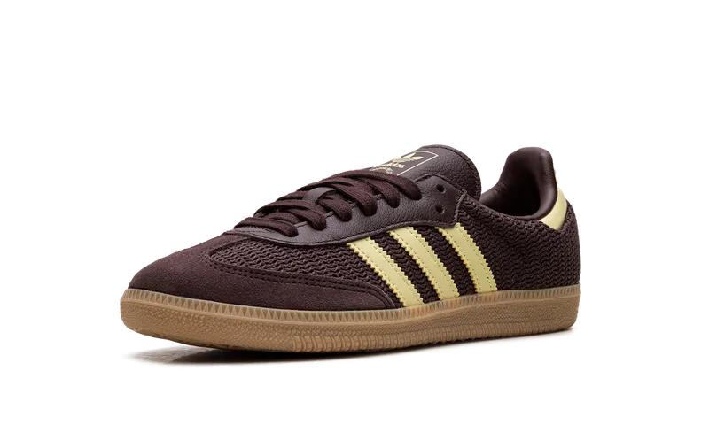 Adidas Samba OG “Shadow Brown Powder Yellow” (JR8167)