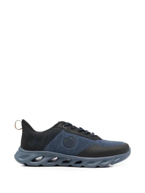 Bugatti mesh-panel logo-patch sneakers – Blue (345AVK016959)