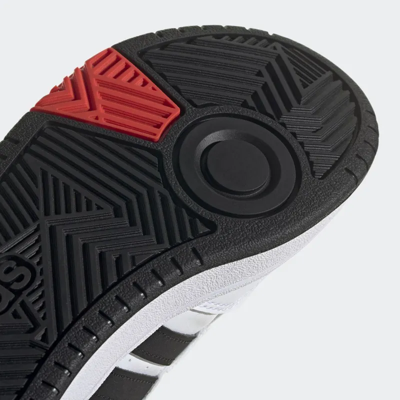 Adidas Hoops Lifestyle Basketball Hook-and-Loop Cloud White / Core Black / Bright Red (H03863)
