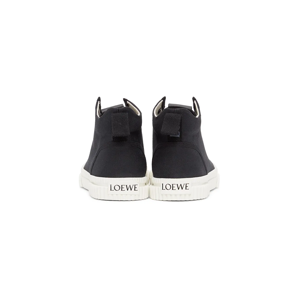 Loewe Black Canvas High-Top Sneakers (L815282X21) (4)