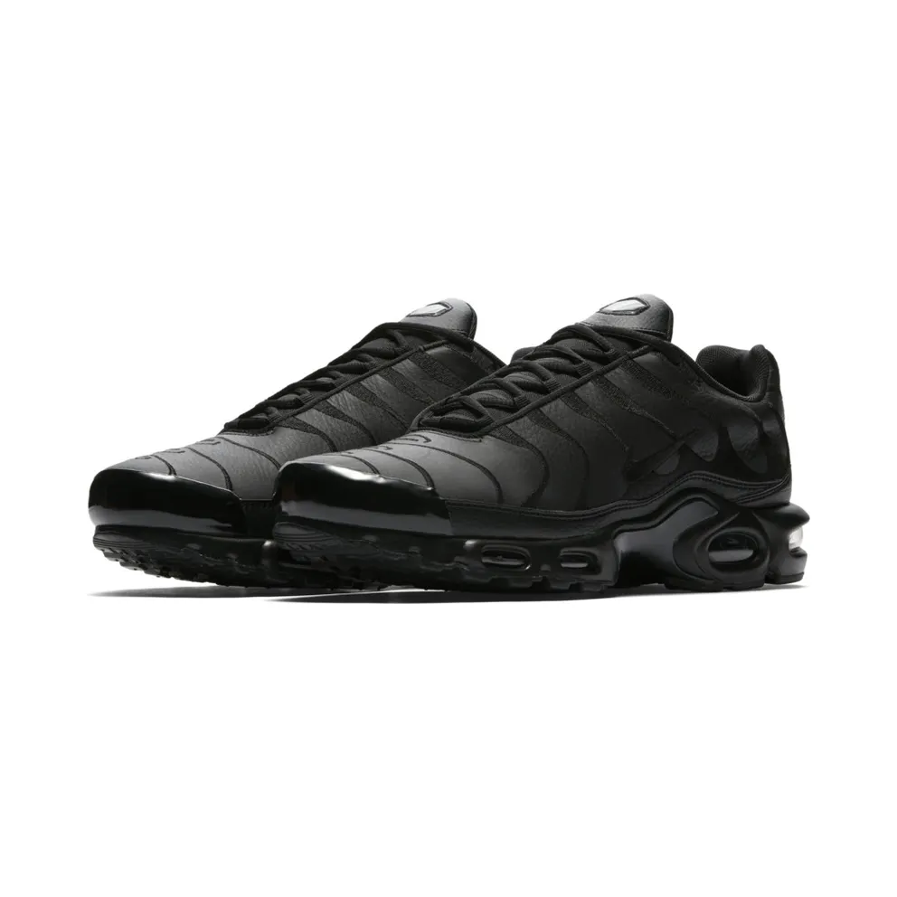 Nike Air Max Plus Triple Black Leather Black/Black-Black (AJ2029-001)