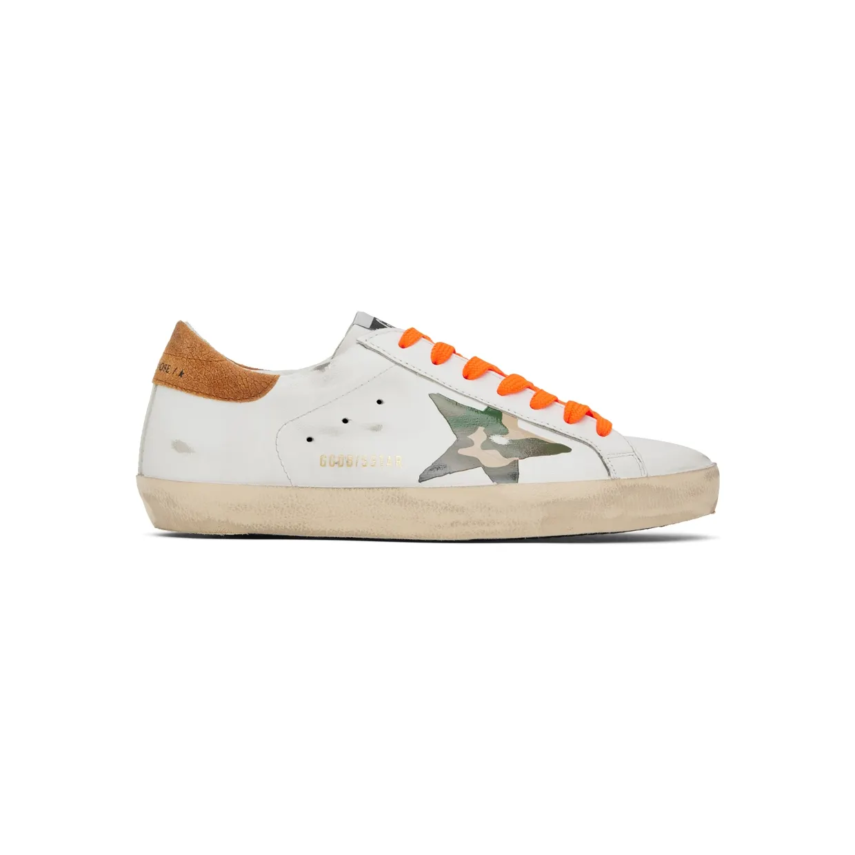 Golden Goose White Super-Star Classic Low-Top Sneakers (GMF00270.F002550.10904)