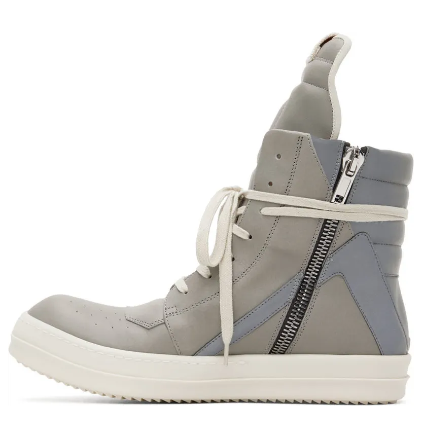 Rick Owens Gray Geobasket Sneakers (RR02B2894 LPORX) (3)