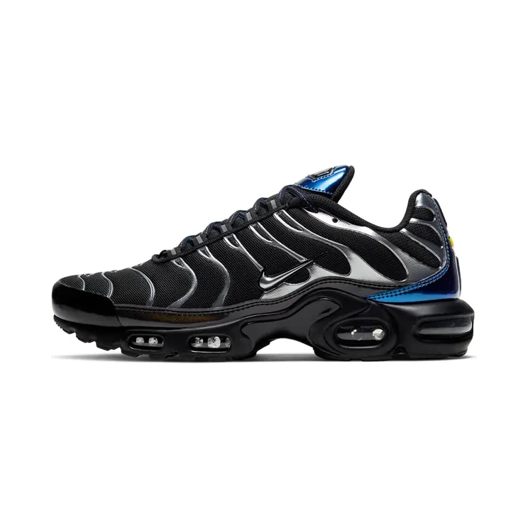 Nike Air Max Plus “Black / Deep Royal Blue / Metallic Cool Grey” (CW2646-001)