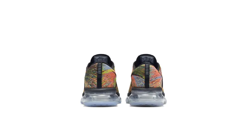 Nike Flyknit Air Max Multi-Color Chalk Blue Hyper Orange (W) Black/Black/Chalk Blue (620659-005)