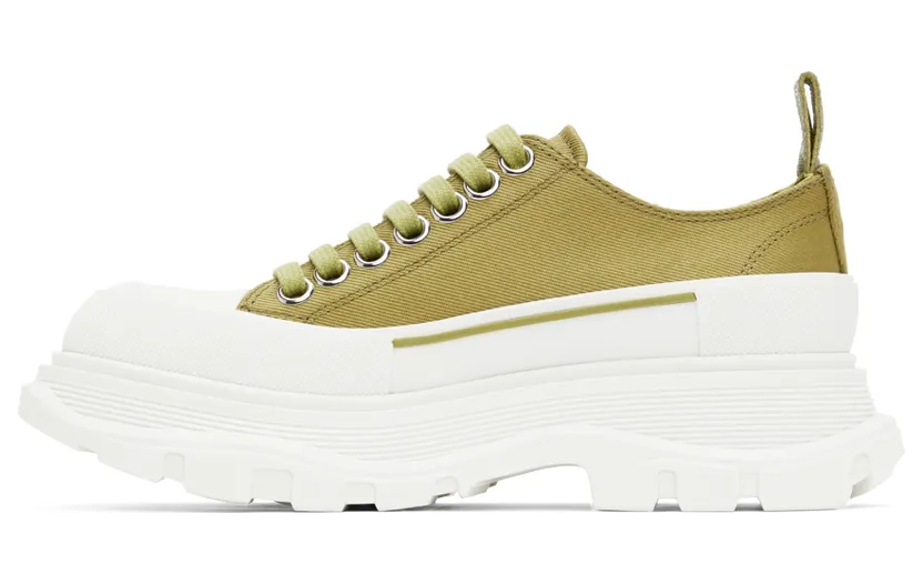Alexander McQueen White & Pink Tread Slick Sneakers (697072W4U31) (3)