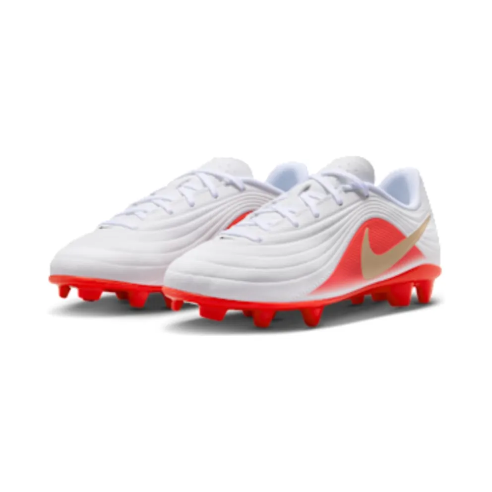 Nike Jr. Tiempo Maestro Club ‘ Multi-Ground Low-Top “White / Bright Crimson / Blur” (IB5025-100)