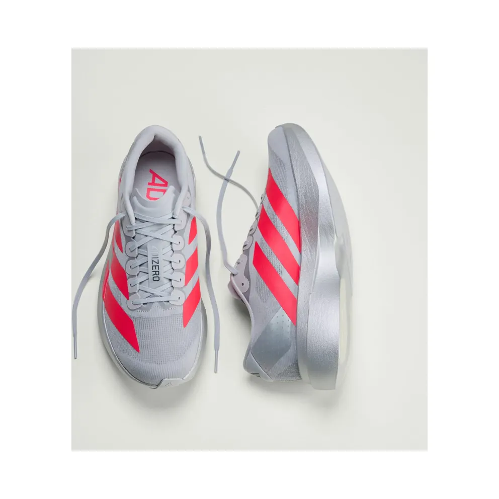 Adidas Adizero EVO SL Silver Metallic / Lucid Red / Iron Metallic (KI3381)