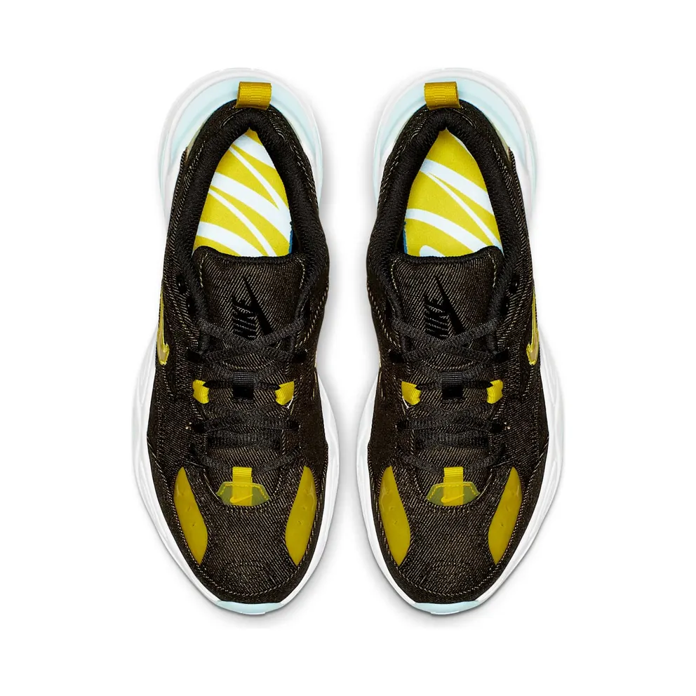 Nike M2k Tekno Twill Denim (W) Black/Teal Tint-White-Bright Citron (BV0970-001)