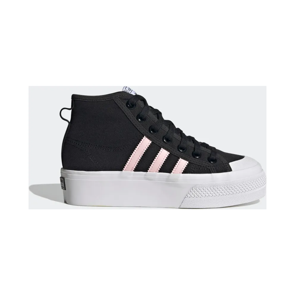 adidas Nizza Platform Mid Schuh Core Black / Clear Pink / Cloud White (GY9934)