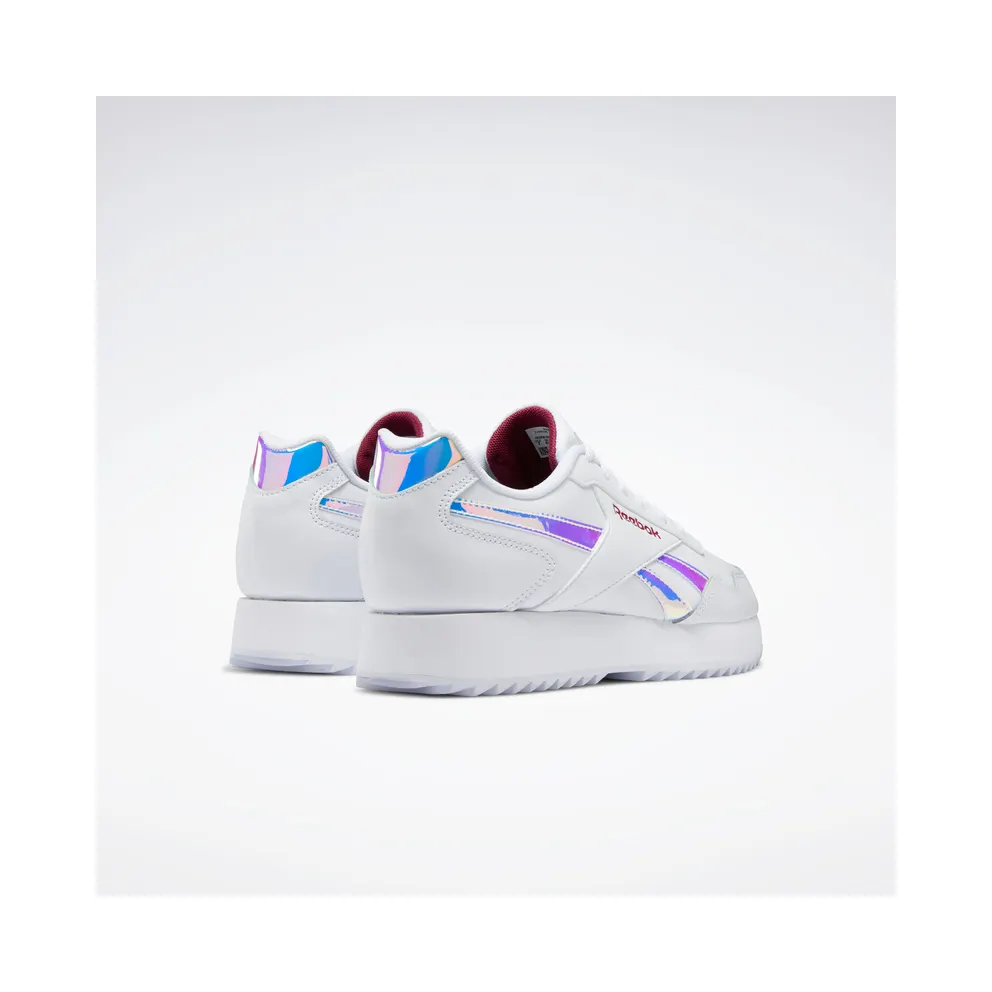 Reebok Royal Glide Ripple Double Shoes Cloud White / Punch Berry / Cloud White