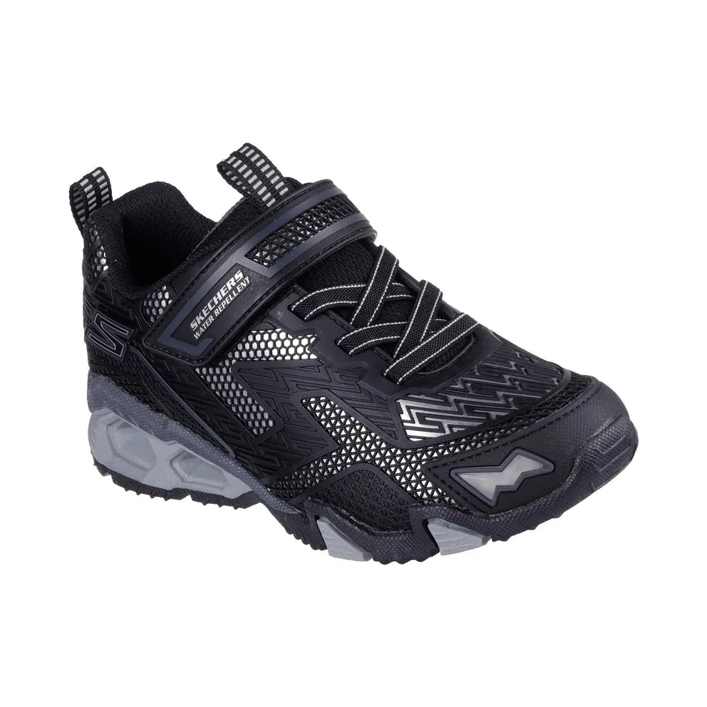 Skechers S-Lights Hydro Lights – Heat-Tread “Black / Silver” (400117LBKSL)
