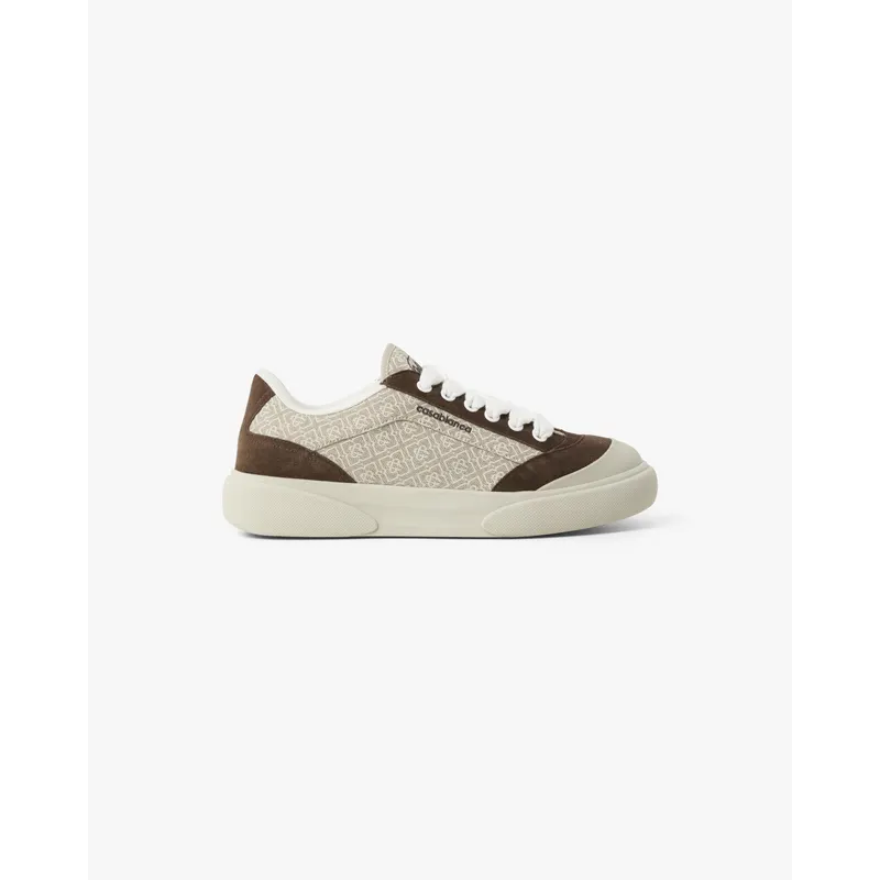 Casablanca Del Mar (a-pf26-snk-025-13-m-mens-brown-beige-monogram-del-mar-sneaker)