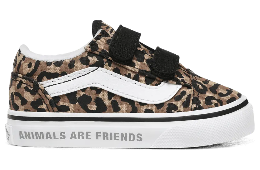 VANS Anaheim Checkerboard Old Skool V Schoenen Voor Peuters (Bruin)