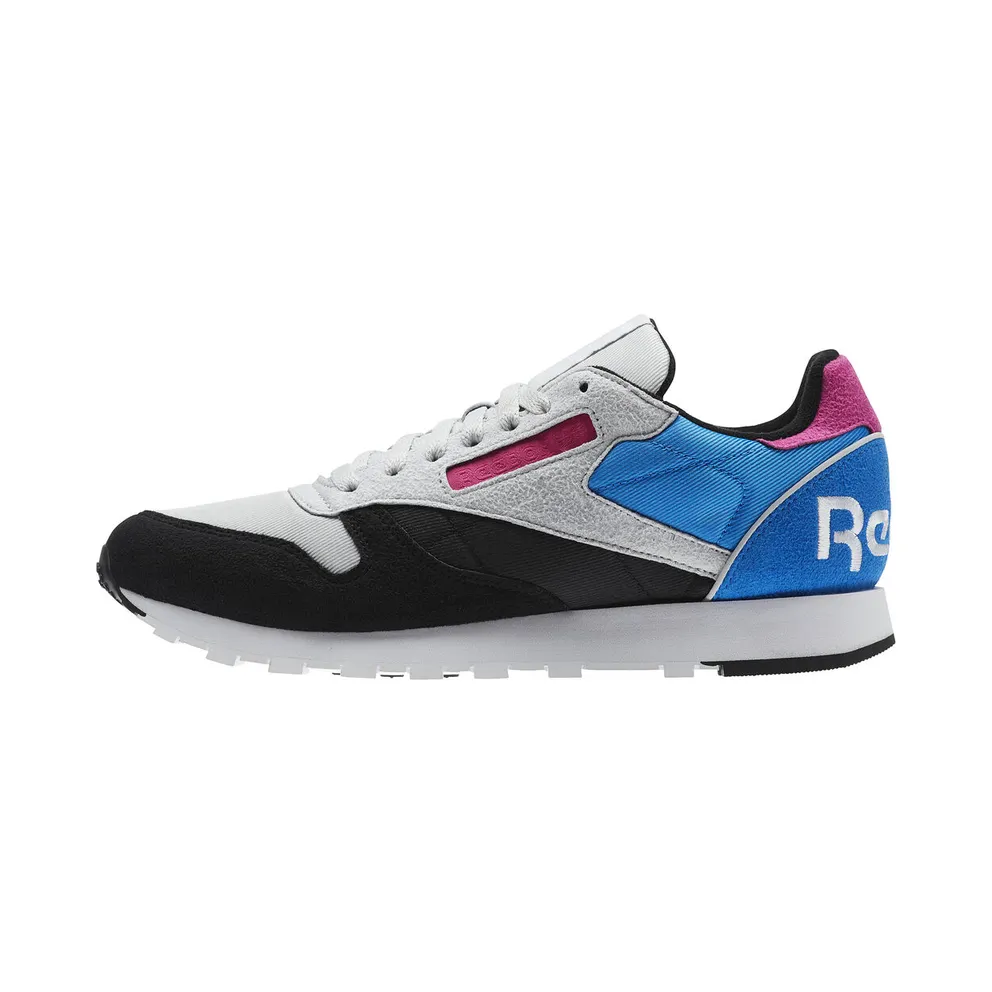 Reebok Classic Leather WB Black Black/Skull Grey-Risk Blue (Other Brands Reebok)