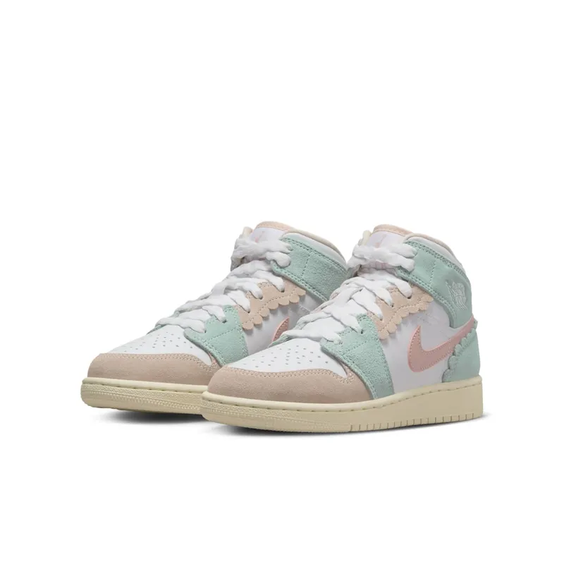 Air Jordan 1 Mid GS “Pink Oxford” (DZ5361-100)