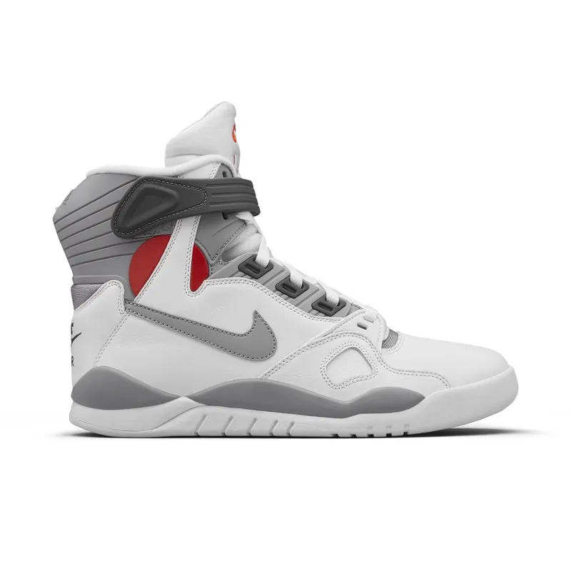 Nike Air Pressure Retro White Cement Grey (2016) White/Cement Grey-Varsity Red (831279-100)