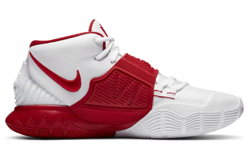 Nike Kyrie 6 ‘White University Red’ White/White/University Red (CZ4938-100)