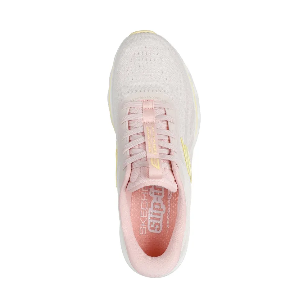 Skechers Slip-ins: GO WALK Glide-Step 2.0 – Maria Sneaker Natuurlijk/Pink