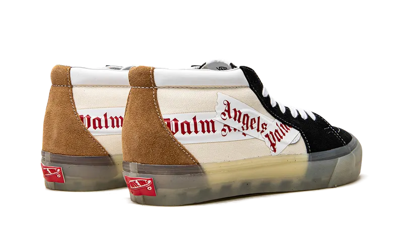 Vans Vault Sk8-Mid LX Palm Angels Black White Beige (VN0A7TNH78C1)