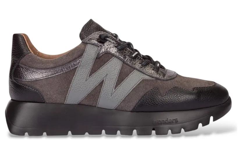 wonders-sneaker A-24110-Combinacion-Black/Grey