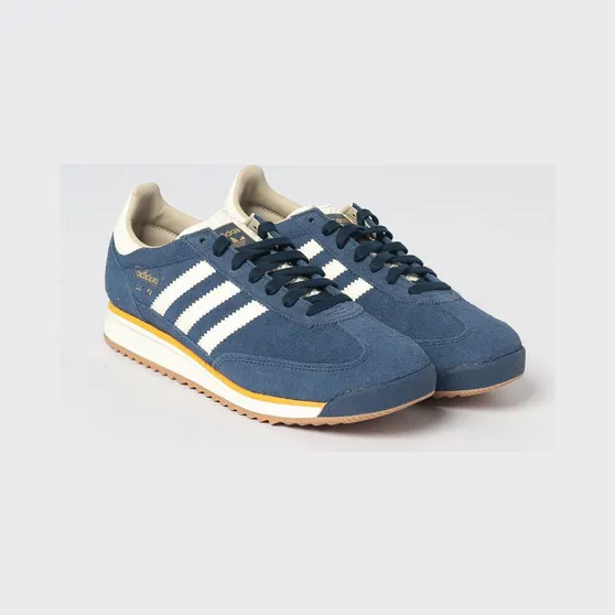 Adidas Originals SL 72 RS Suede Sneakers with Serrated Sole Navy (KH9673)