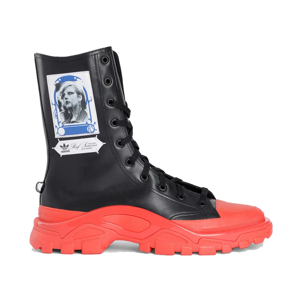 adidas Detroit High Raf Simons Black Red (EE7940)