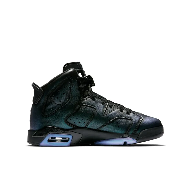 Jordan 6 Retro All Star 2017 “Chameleon” (GS) Black/Black-White (907960-015)