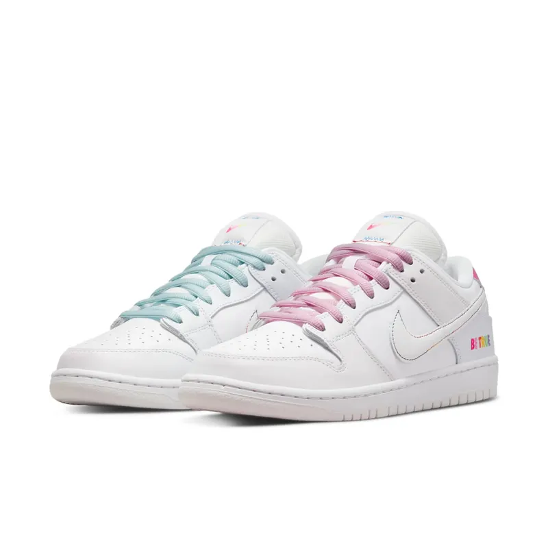 Nike SB Dunk Low Be True White – “White / Multi” (DR4876-100)
