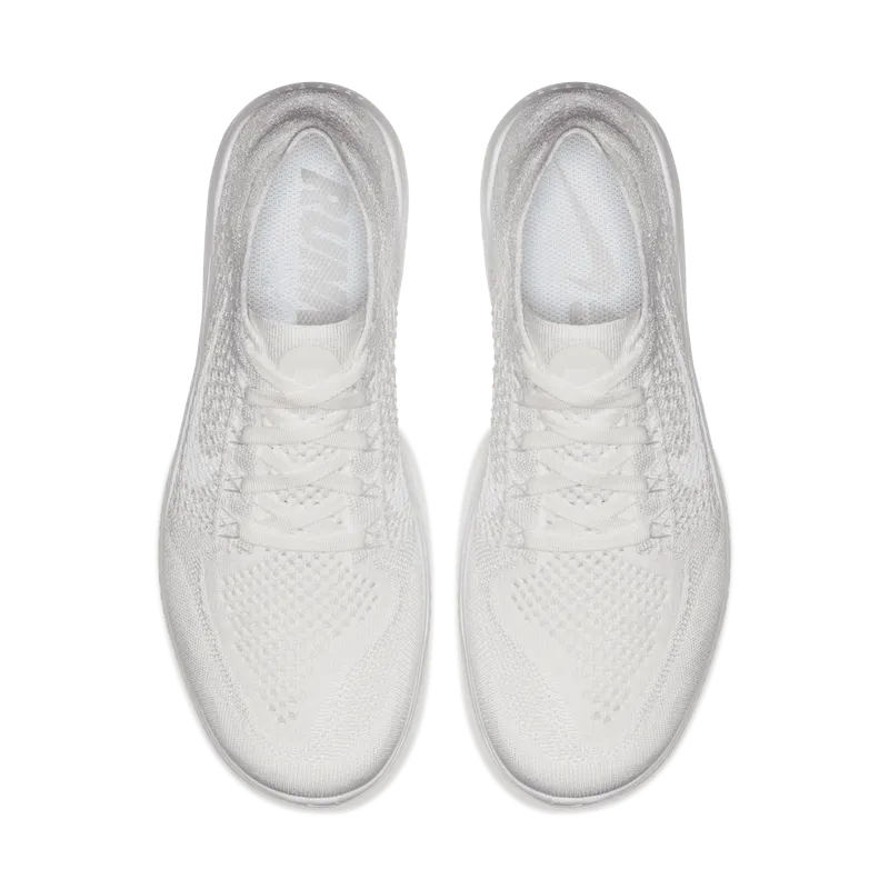 Nike Free RN Flyknit 2018 Triple White White/White (942838-103)