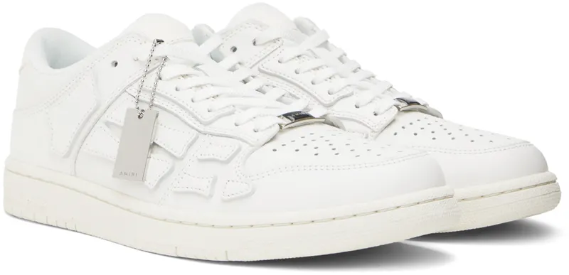 AMIRI White Skel Top Low Sneakers (MFS003-194)