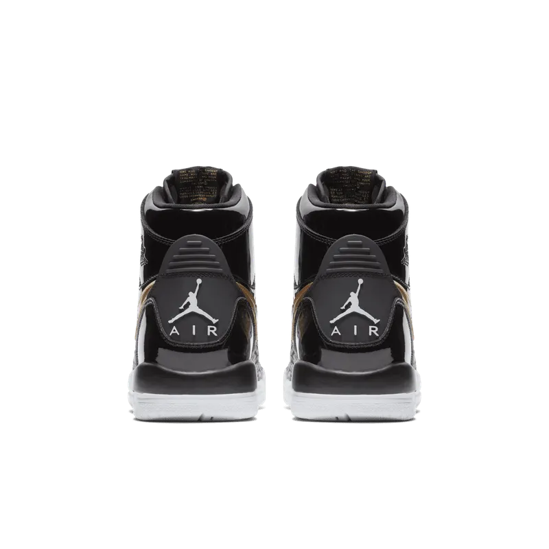 Jordan Legacy 312 Black Gold Patent (GS) Black/Metallic Gold-White (AT4040-007)