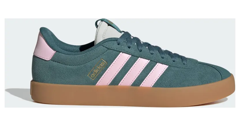 Adidas VL Court 3.0 Preloved Teal / Clear Pink / Gold Metallic (JR0955)