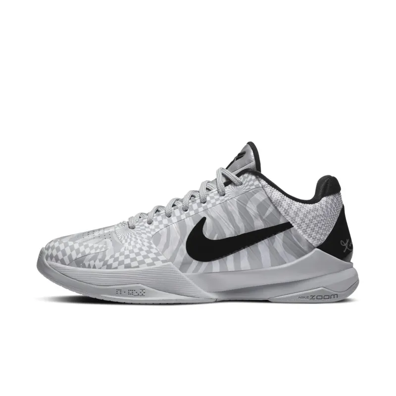 Nike Kobe 5 Protro Zebra PE Wolf Grey/White-Black (CD4991-003)