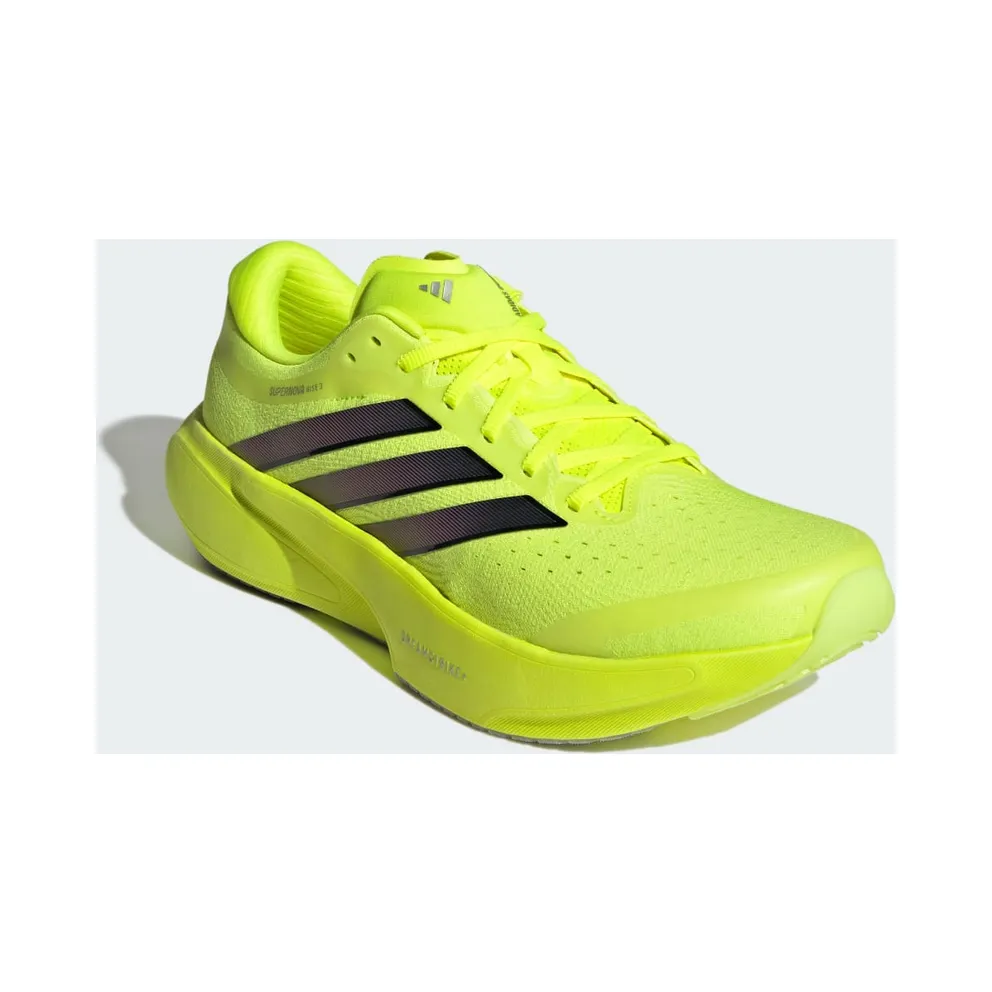 Adidas SUPERNOVA RISE 3 Running Shoes Solar Yellow / Core Black / Silver Metallic (JP8686)