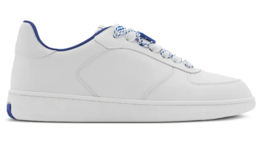 Burberry Terrace Leather Sneakers White Blue (8095473)