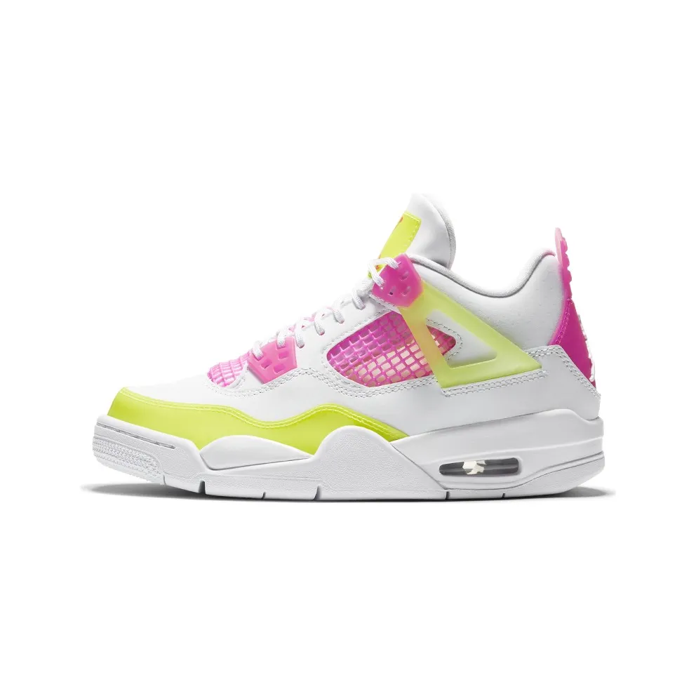 Jordan 4 Retro White Lemon Pink (GS) White/Lemon Venom-Pink Blast (CV7808-100)