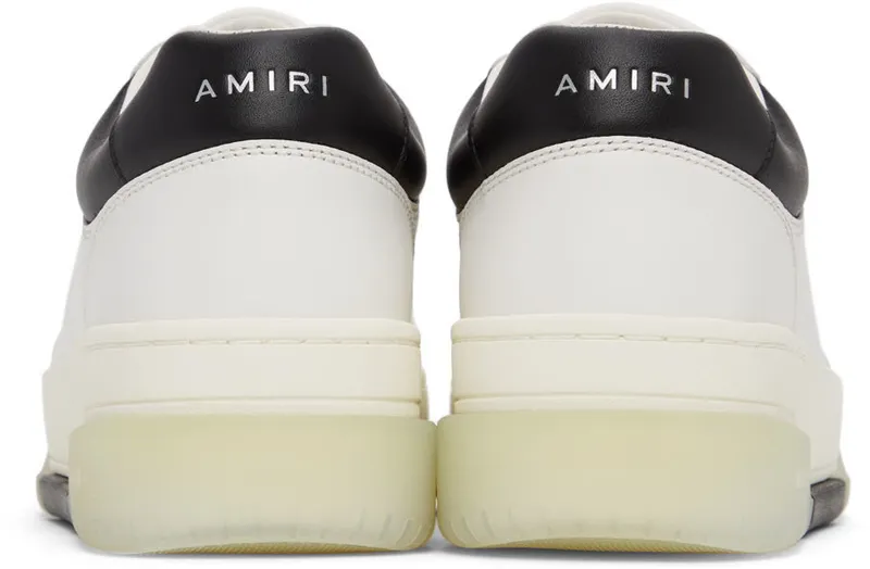 AMIRI White & Black Stadium Low Sneakers (PS22MFS007-111)