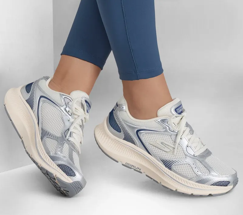 Skechers GO RUN Consistent 2.0 – Volt Sneaker Silver/Marine