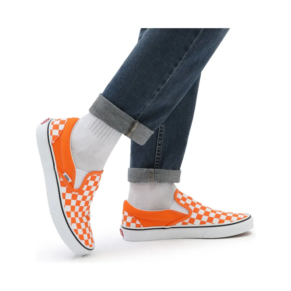 VANS Checkerboard Classic Slip-on Shoes Orange (VN000XG8AZZ)