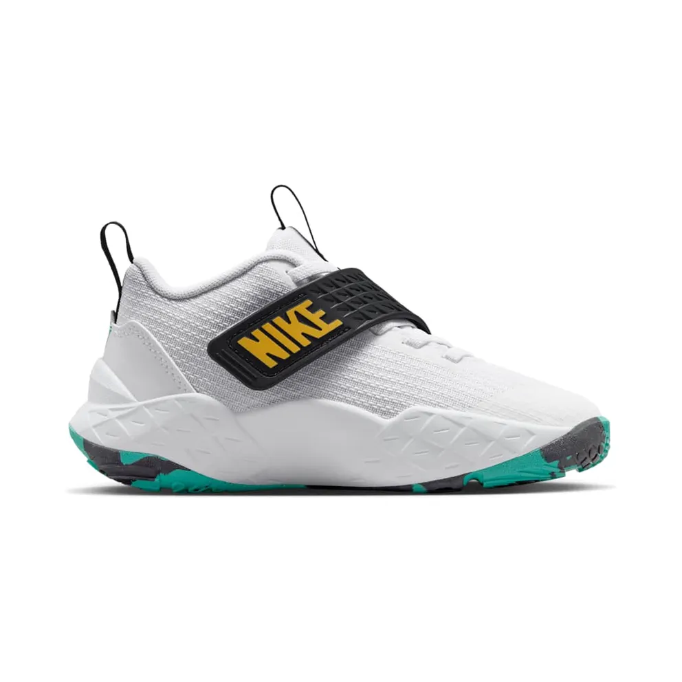 Nike Team Hustle D 12 White Black Emerald Topaz Gold (HF6280-105)