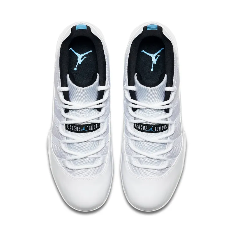 Jordan 11 Retro Low Cleat Columbia White/University Blue-Black (AO1560-117)