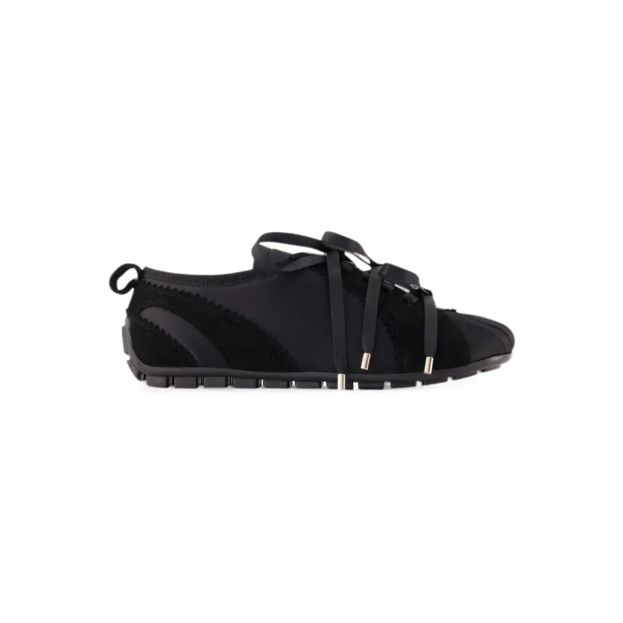 Simone Rocha Ballerina Grip aus Satin “Black” (BPT4L07)