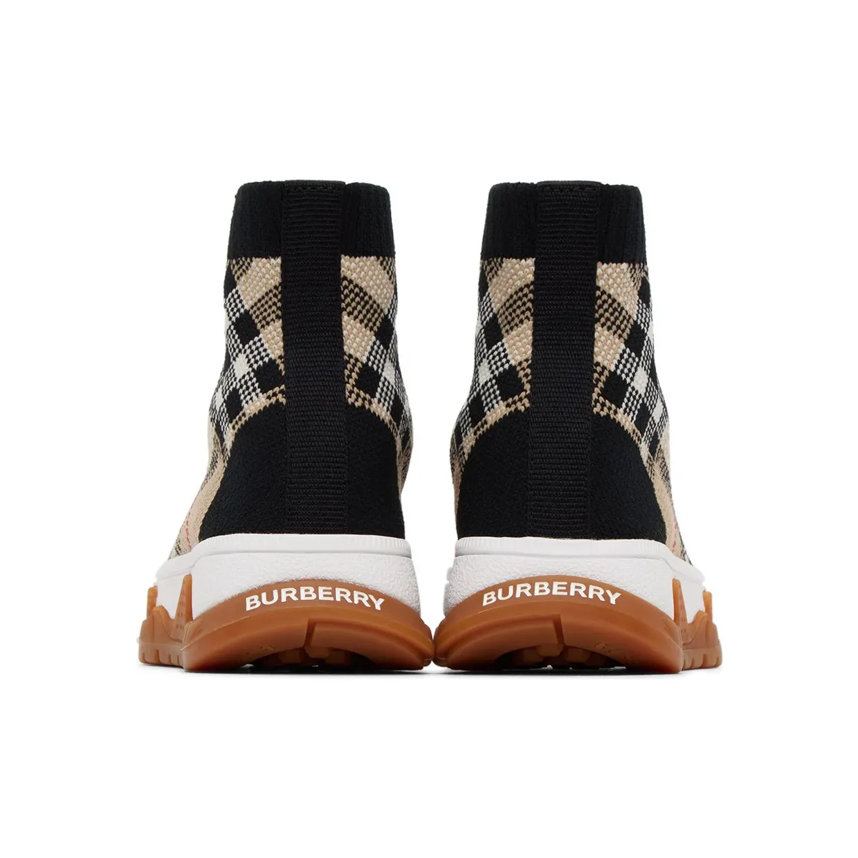 Burberry Union Sock – “Vintage Check Black Beige” (8053050)