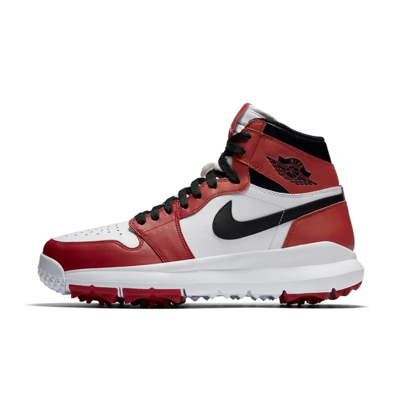 Jordan  1 Retro Golf Cleat Chicago White/Black-Varsity Red (917717-100)