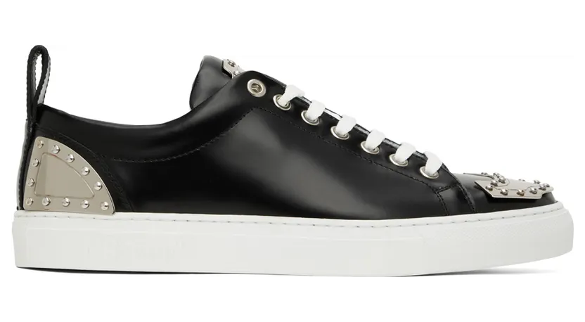Moschino Black Leather Sneakers (MB15312G1F GB0)