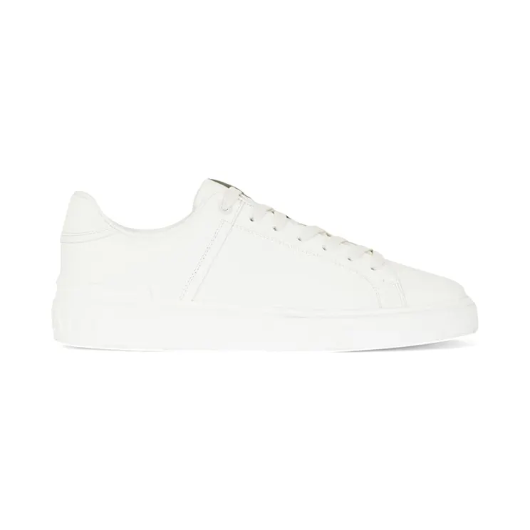 Balmain B-Court Trainers White Calfskin Leather (GM1VI288LVTR)