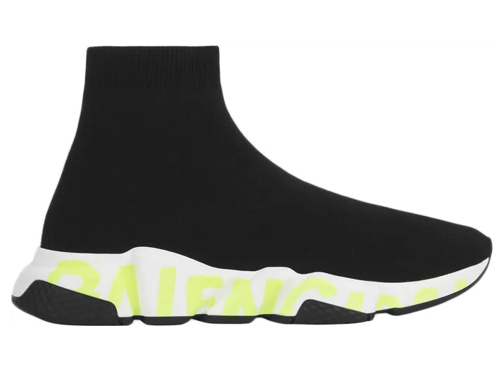 Balenciaga Speed Black Fluo Green
