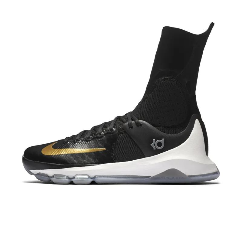 Nike KD 8 Elite Away Black/Metallic Gold-Sail (834185-071)